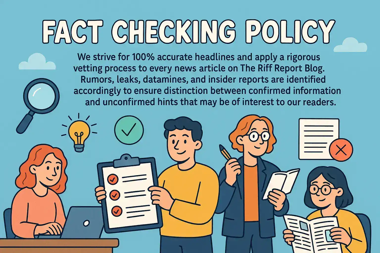 Fact checking policy - The Riff Report Blog