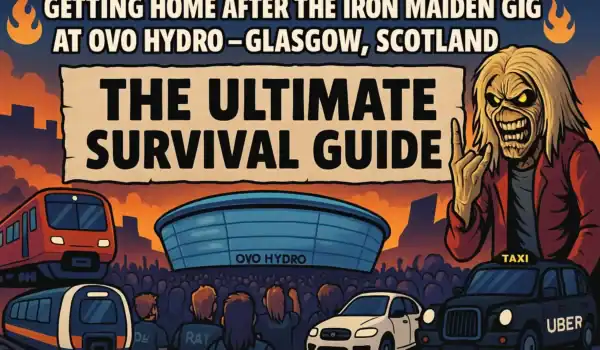 🚌 GETTING HOME AFTER THE IRON MAIDEN GIG AT OVO HYDRO – GLASGOW, SCOTLAND