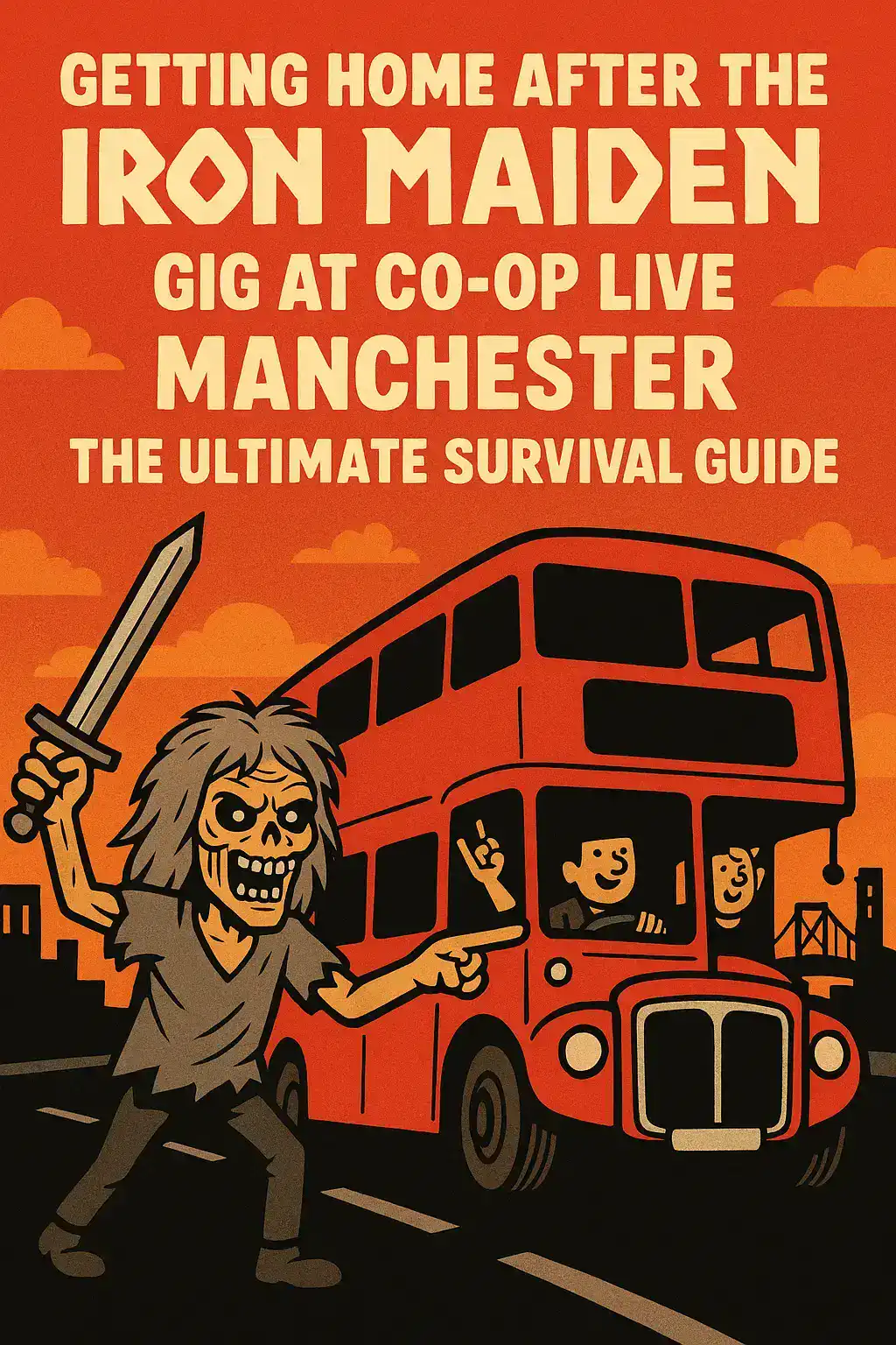 🎸 GETTING HOME AFTER THE IRON MAIDEN GIG AT CO-OP LIVE MANCHESTER – THE ULTIMATE SURVIVAL GUIDE 🚌⚔️🔥