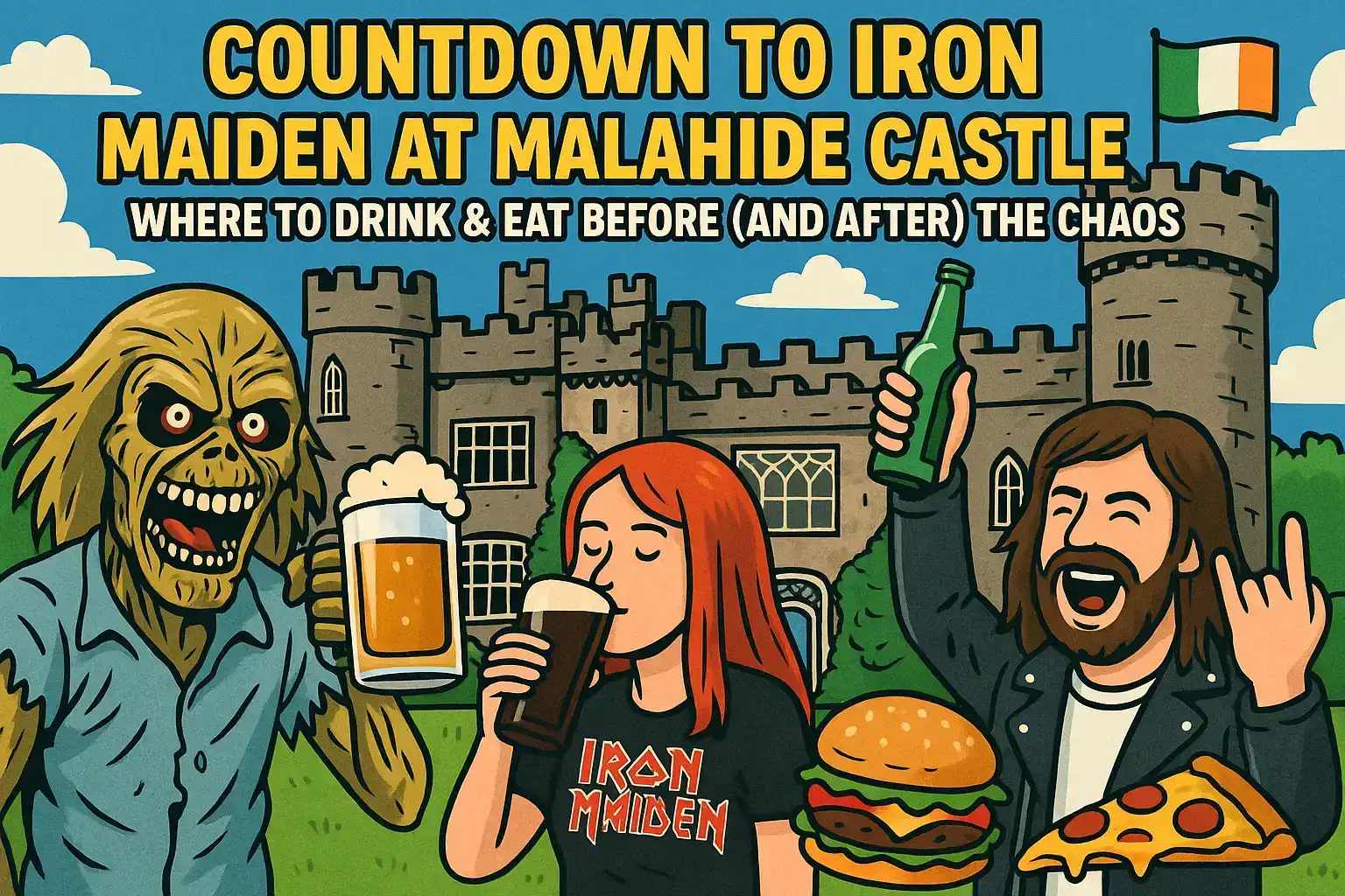 โ๏ธ COUNTDOWN TO IRON MAIDEN AT MALAHIDE CASTLE โ WHERE TO DRINK & EAT BEFORE (AND AFTER) THE CHAOS ๐ป๐ฅ๐ฎ๐ช