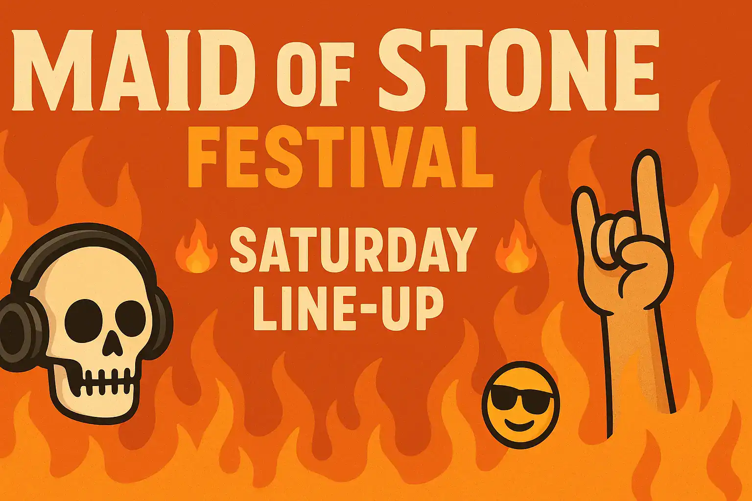 🔥 MAID OF STONE FESTIVAL – SATURDAY LINE-UP 🔥