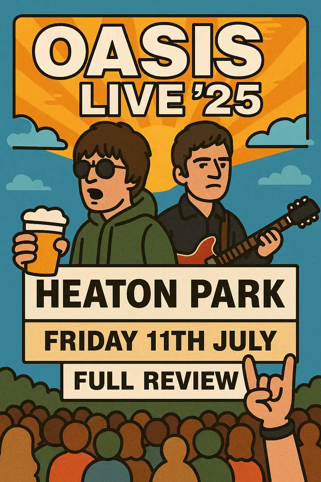 🎤 OASIS LIVE ’25 – HEATON PARK – FRIDAY 11TH JULY – FULL GIG REVIEW 🤘🍻