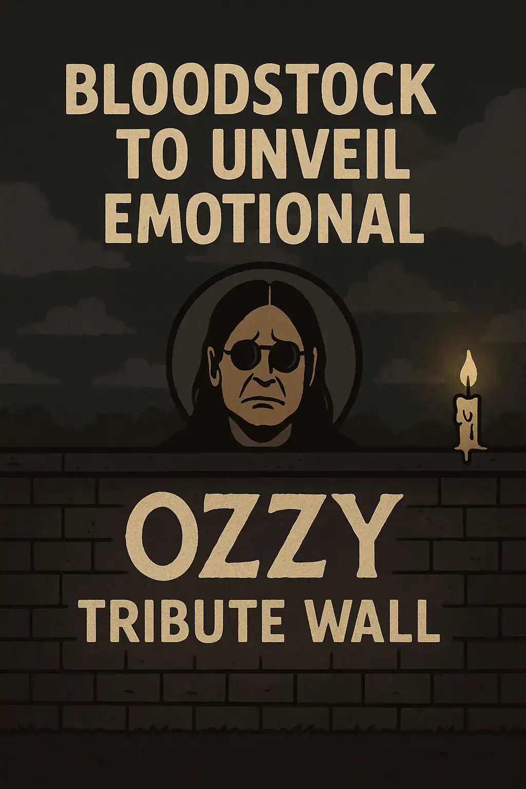 🕯️ BLOODSTOCK TO UNVEIL EMOTIONAL 17-METRE OZZY OSBOURNE TRIBUTE WALL – A PLACE TO SAY GOODBYE 🕯️