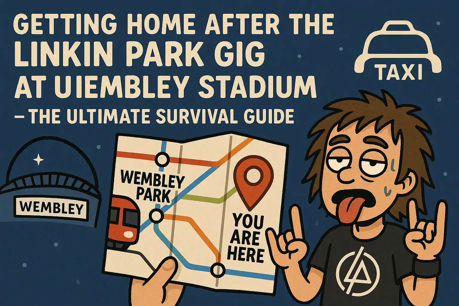 🔥 GETTING HOME AFTER THE LINKIN PARK GIG AT WEMBLEY STADIUM – THE ULTIMATE SURVIVAL GUIDE 🤘🚌🗺️