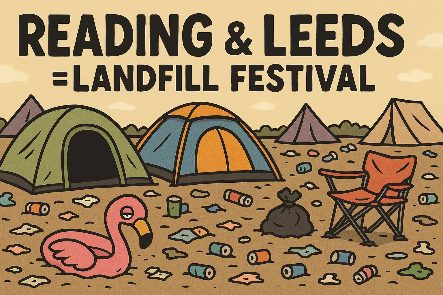 Festival Waste and Forgotten Remnants - the Riff Report Blog Reading & Leeds: Britainโs Biggest Landfill Festival? ๐๏ธ๐ช๐ธ