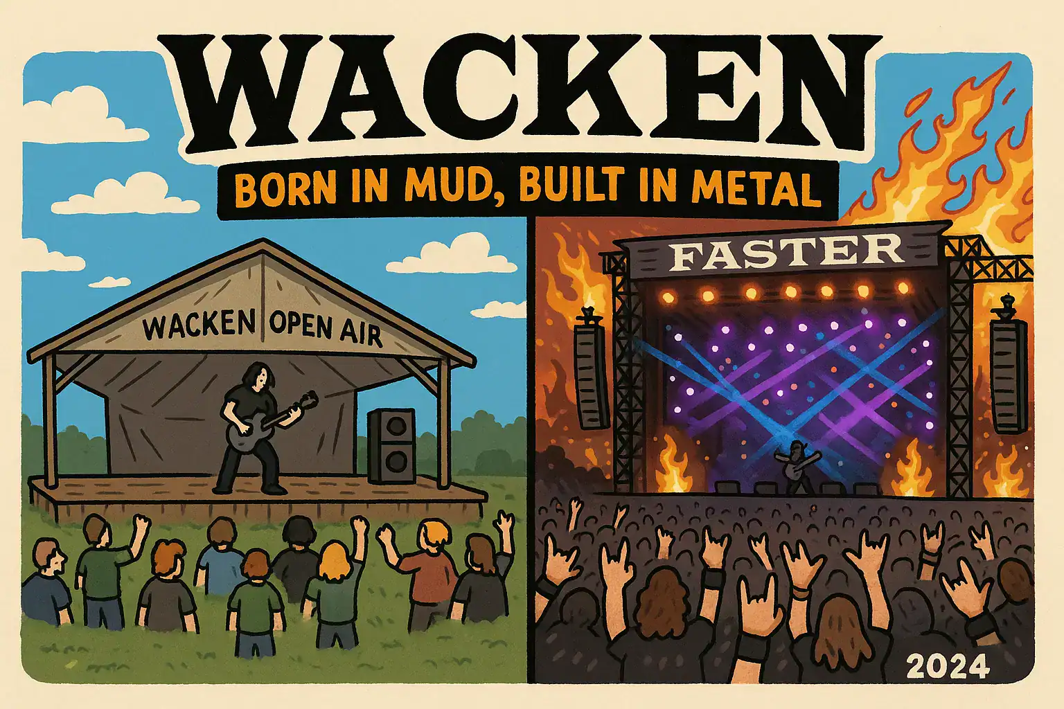 🖤 FROM FIELD TO FURY: THE WACKEN OPEN AIR STORY 🤘