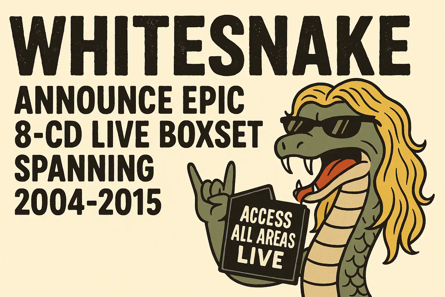 🐍 Whitesnake Announce Epic 8-CD Live Boxset Spanning 2004–2015