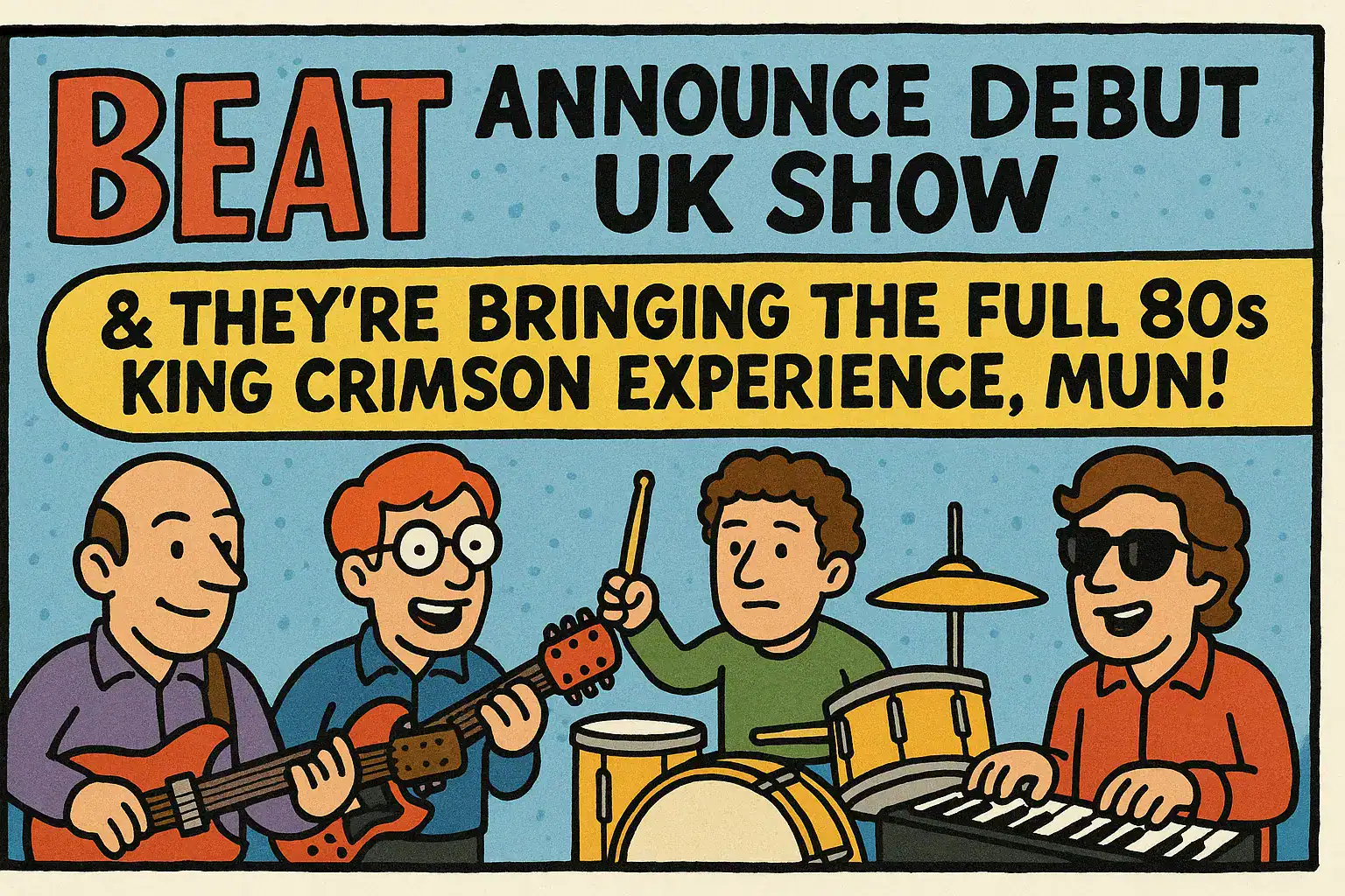 🎸🔥 BEAT ANNOUNCE DEBUT UK SHOW — AND THEY’RE BRINGING THE FULL 80s KING CRIMSON EXPERIENCE, MUN! 🔥🎸