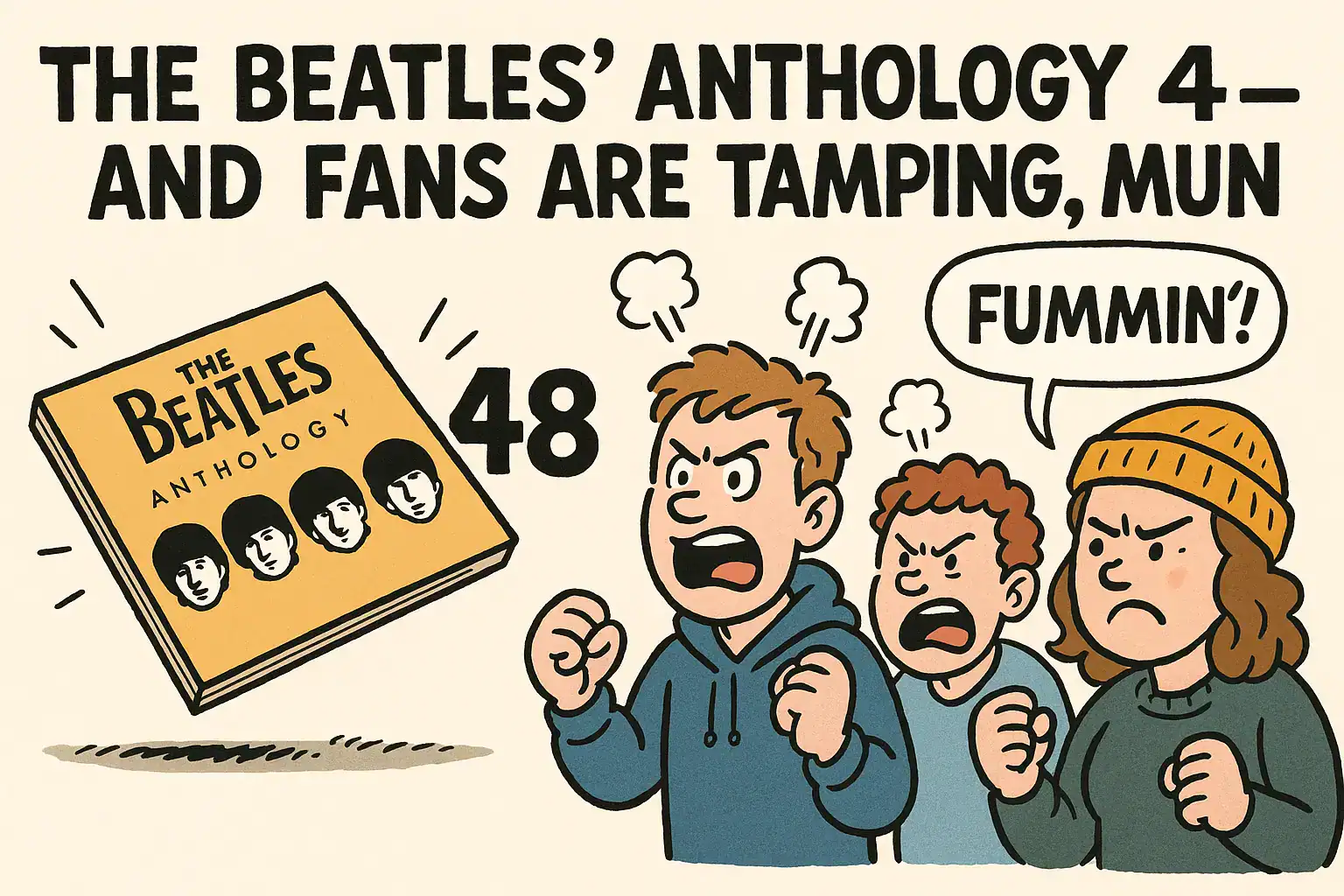 🤘 THE BEATLES’ ANTHOLOGY 4 FACE-PLANTED AT #48 — AND FANS ARE TAMPING, MUN!