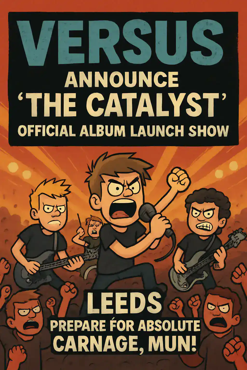 VERSUS ANNOUNCE ‘THE CATALYST’ OFFICIAL ALBUM LAUNCH SHOW — LEEDS, PREPARE FOR ABSOLUTE CARNAGE, MUN!