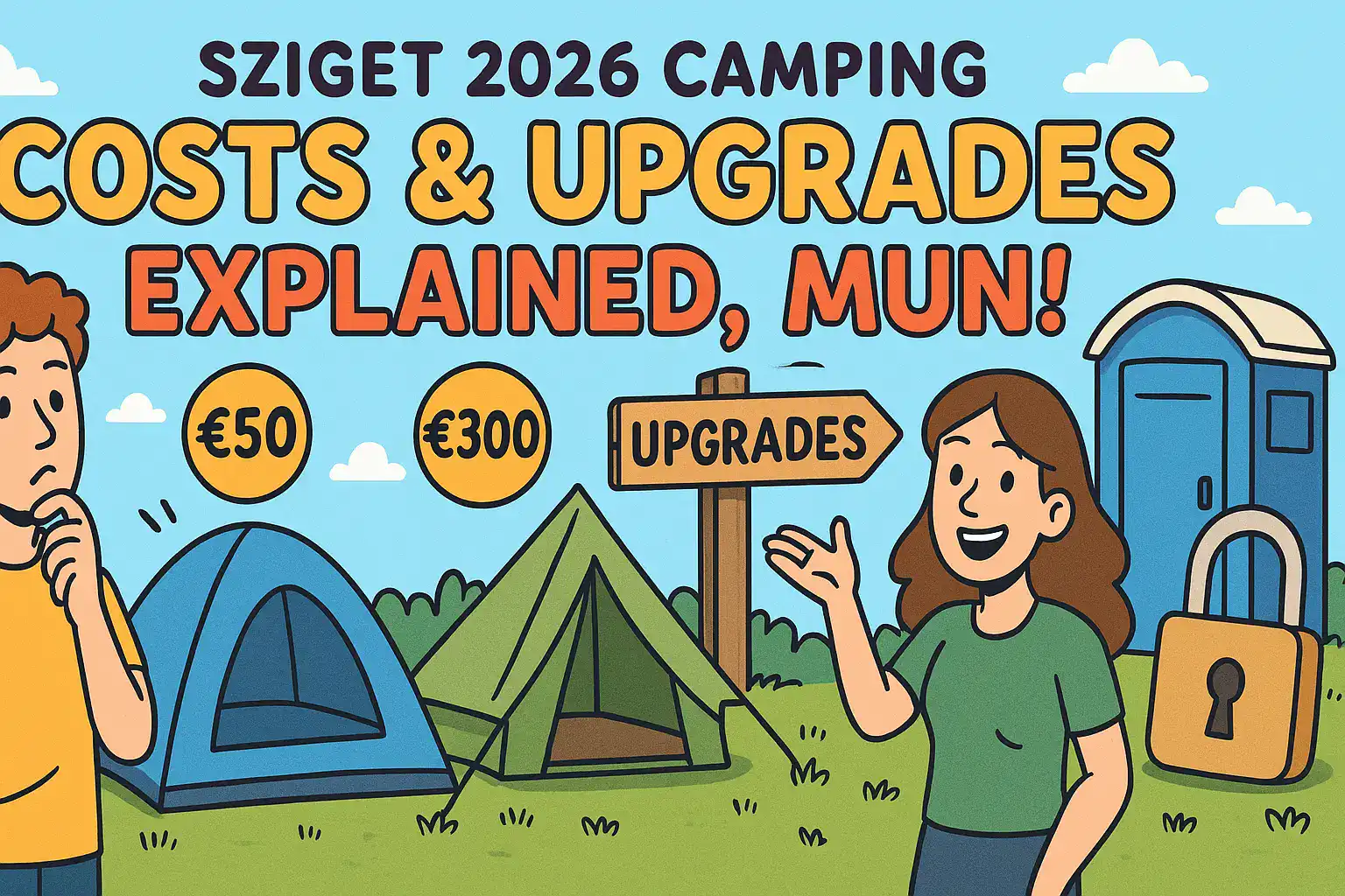 🏕️ SZIGET 2026 CAMPING — COSTS & UPGRADES EXPLAINED, MUN!