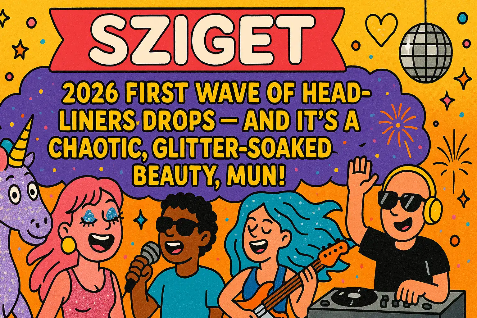 🎪🔥 SZIGET 2026 FIRST WAVE OF HEADLINERS DROPS — AND IT’S A CHAOTIC, GLITTER-SOAKED BEAUTY, MUN! 🔥🎪