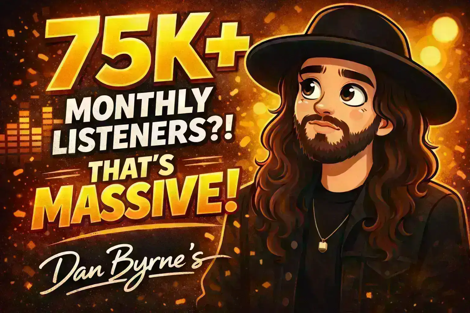 75K+ MONTHLY LISTENERS?! THAT’S MASSIVE, DAN 🔥🤘