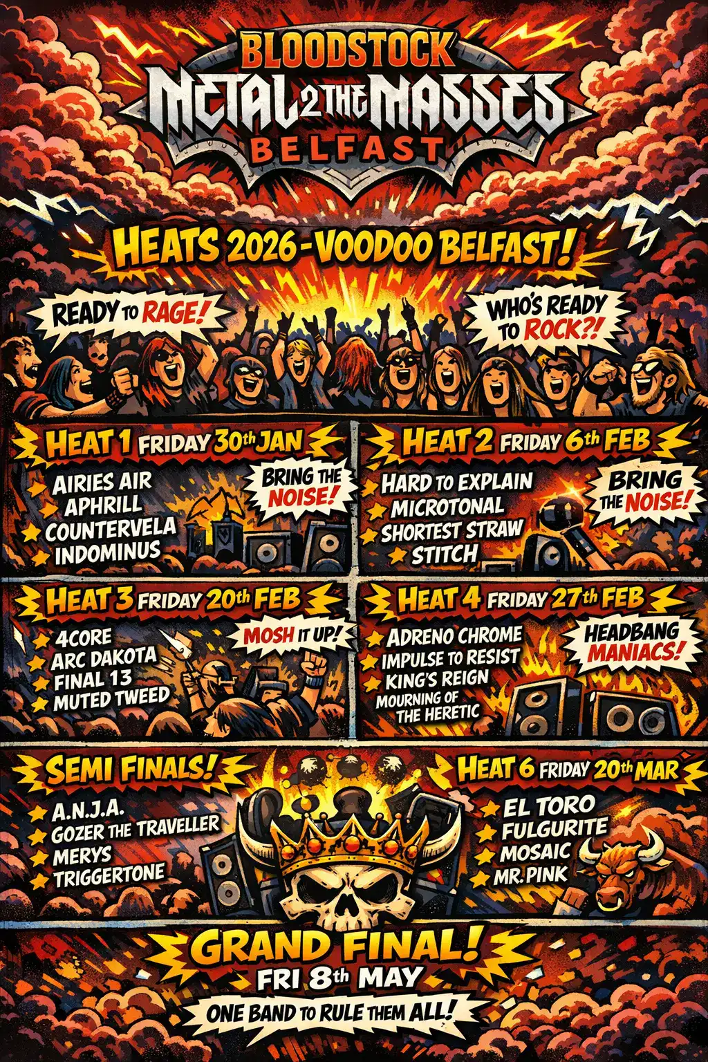 🔥 BLOODSTOCK METAL 2 THE MASSES BELFAST 2026: GRASSROOTS METAL IN FULL COMBAT MODE 🔥