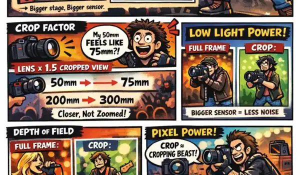 📸 CROP VS FULL FRAME: SENSOR SCIENCE FOR RIFF-HEADS (LOUD, SWEATY & NERDY AS HELL)