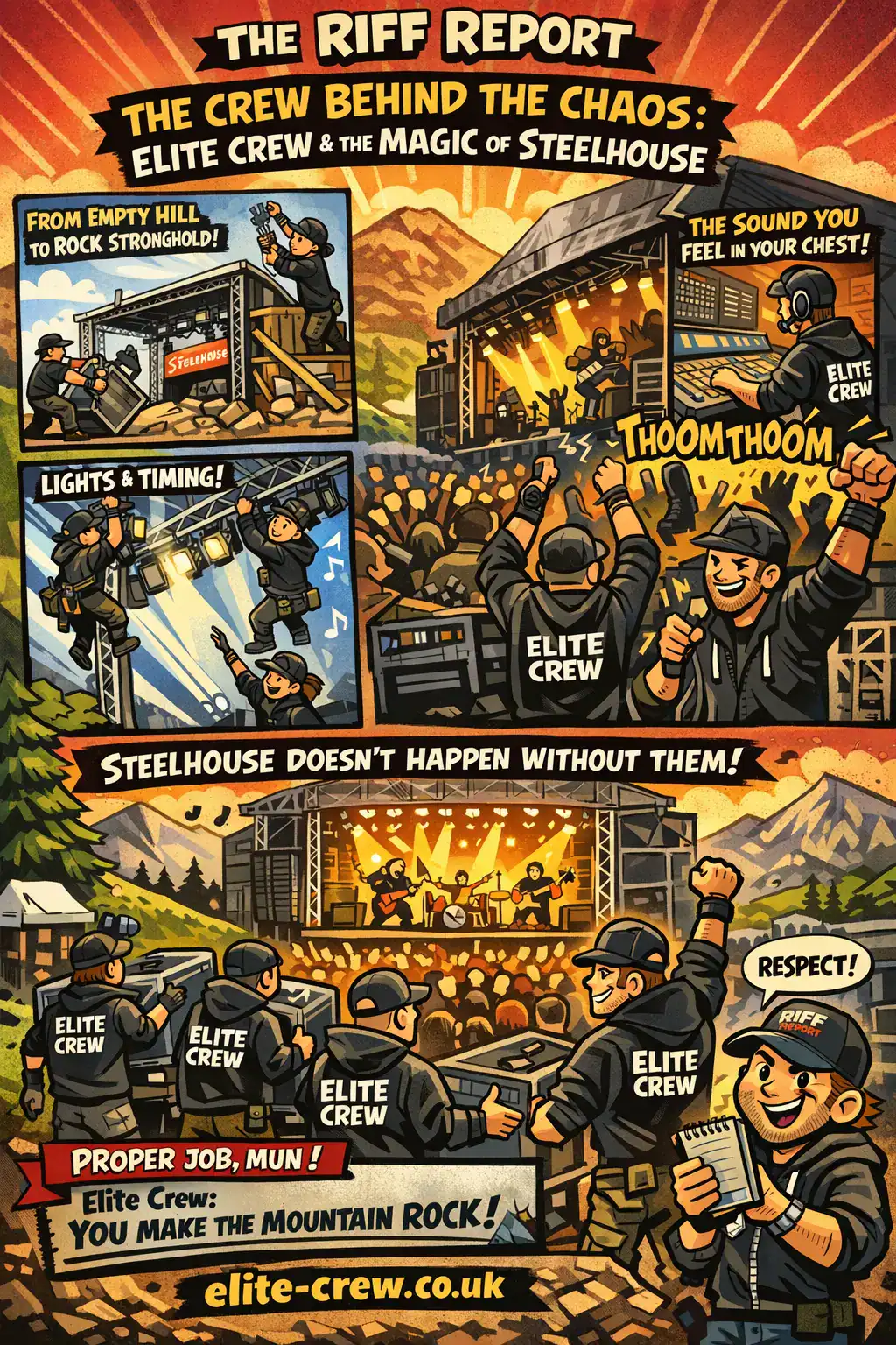 🔧🤘 THE CREW BEHIND THE CHAOS: ELITE CREW & THE MAGIC OF STEELHOUSE