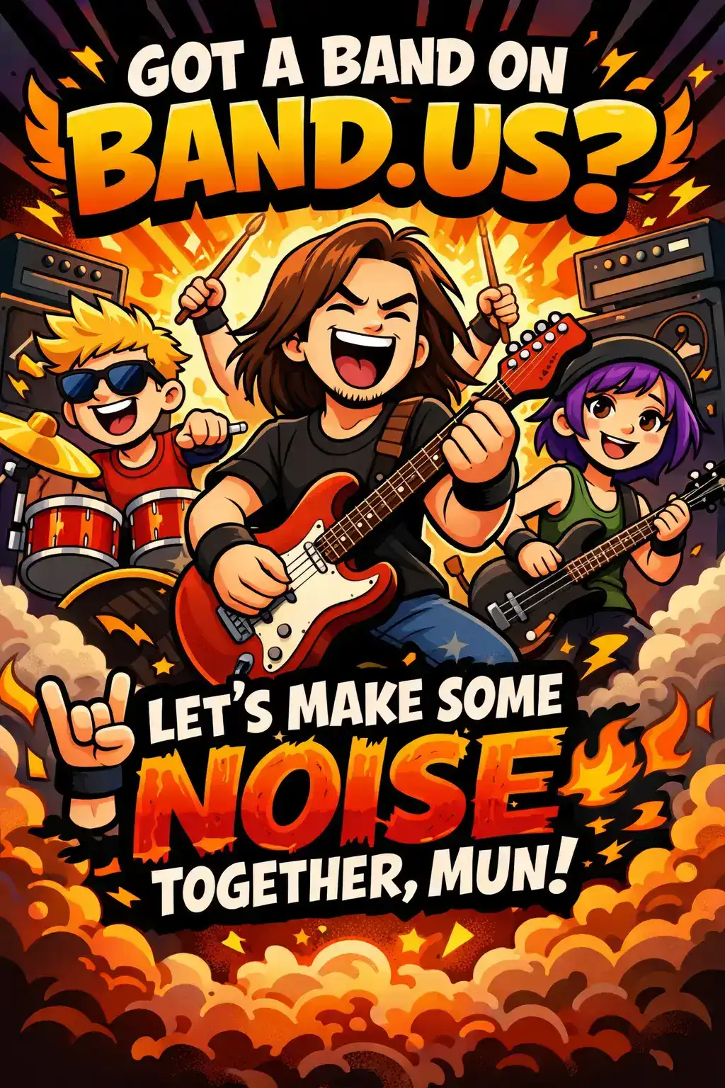 ๐ธ GOT A BAND ON BAND.US? LETโS MAKE SOME NOISE TOGETHER, MUN ๐ค๐ฅ