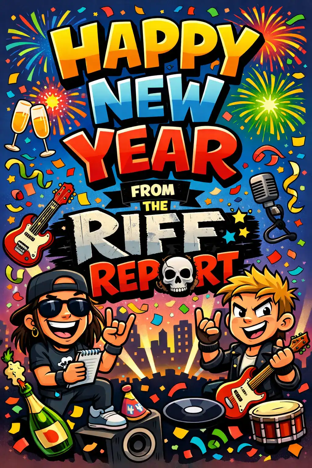 🎆🤘 HAPPY NEW YEAR FROM THE RIFF REPORT 🤘🎆