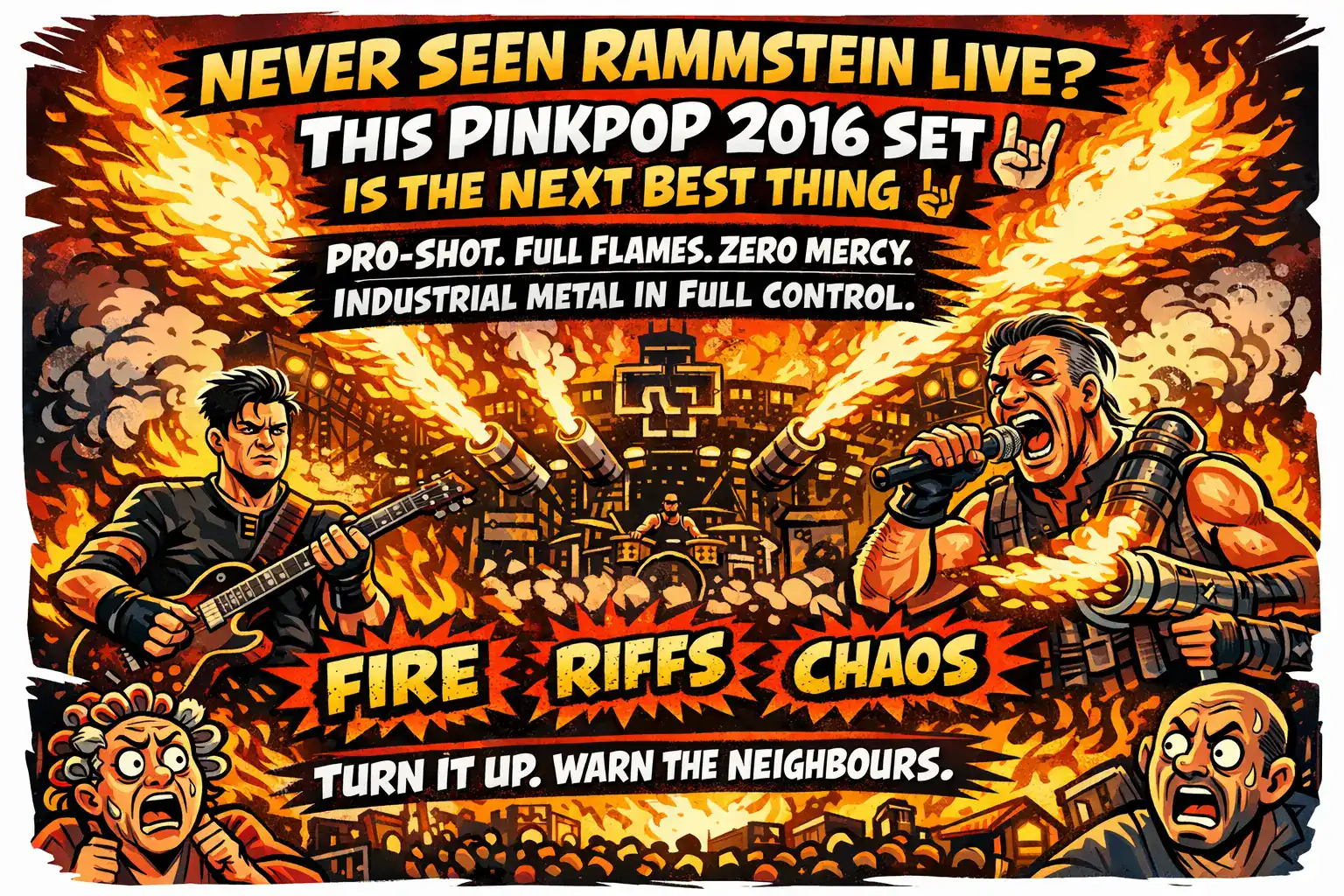 Haven’t Seen Rammstein Live? This Resurfaced Pinkpop 2016 Set Is the Next Best Thing 🔥🤘