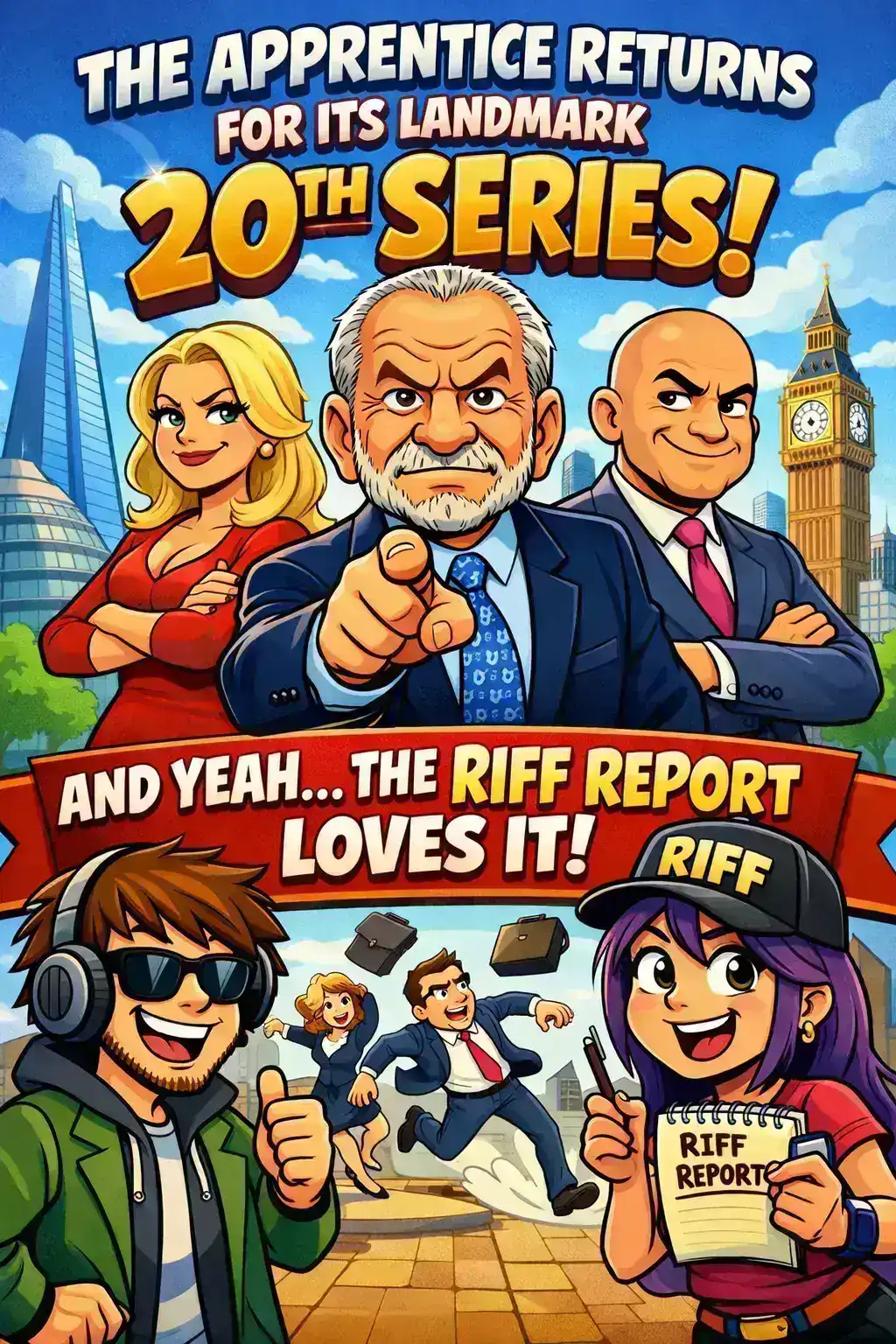 THE APPRENTICE RETURNS FOR ITS LANDMARK 20TH SERIES – AND YEAH… THE RIFF REPORT LOVES IT 🤝📺🔥