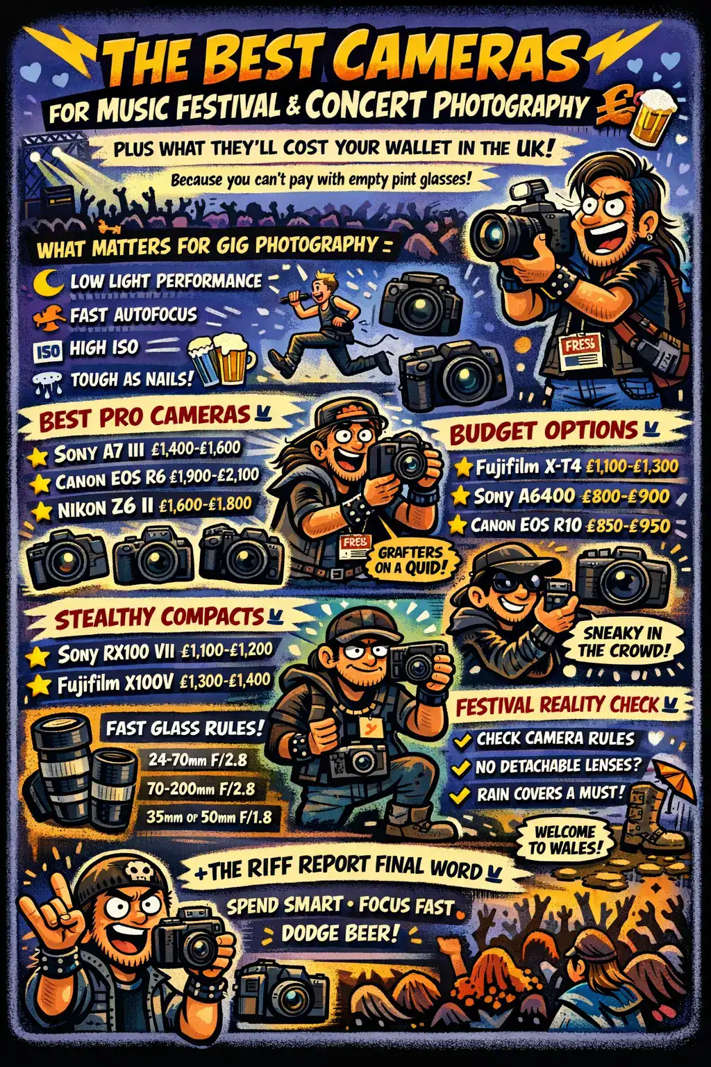 📸 THE BEST CAMERAS FOR MUSIC FESTIVAL & CONCERT PHOTOGRAPHY
