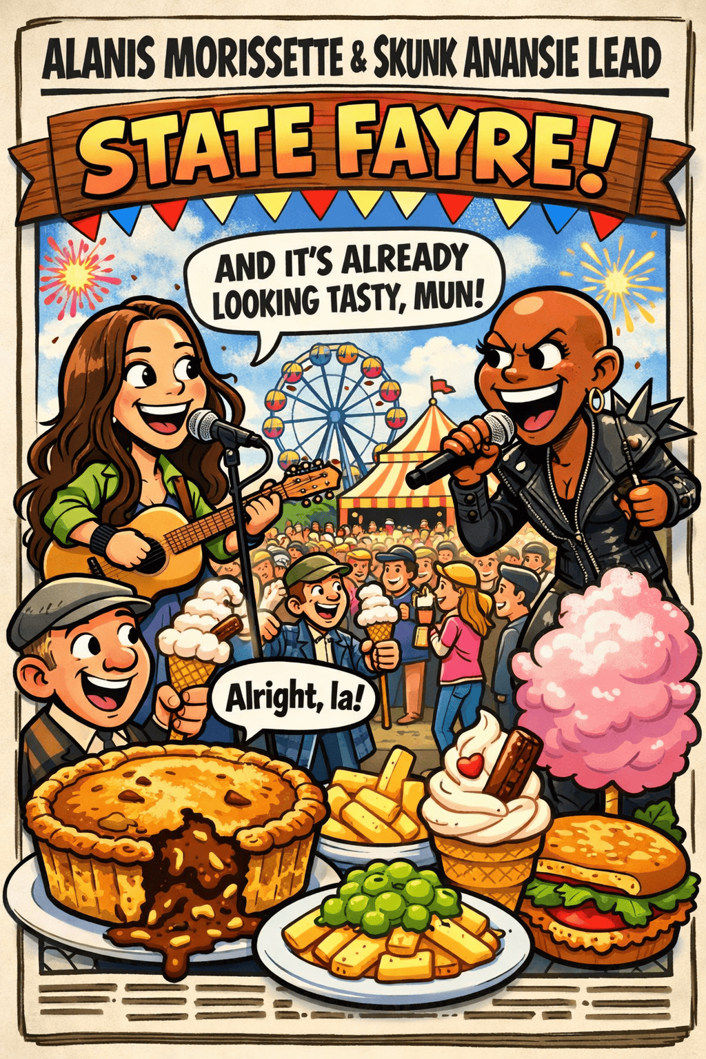 🎪 ALANIS MORISSETTE & SKUNK ANANSIE LEAD BRAND NEW FESTIVAL STATE FAYRE — AND IT’S ALREADY LOOKING TASTY, MUN 🔥🏕️