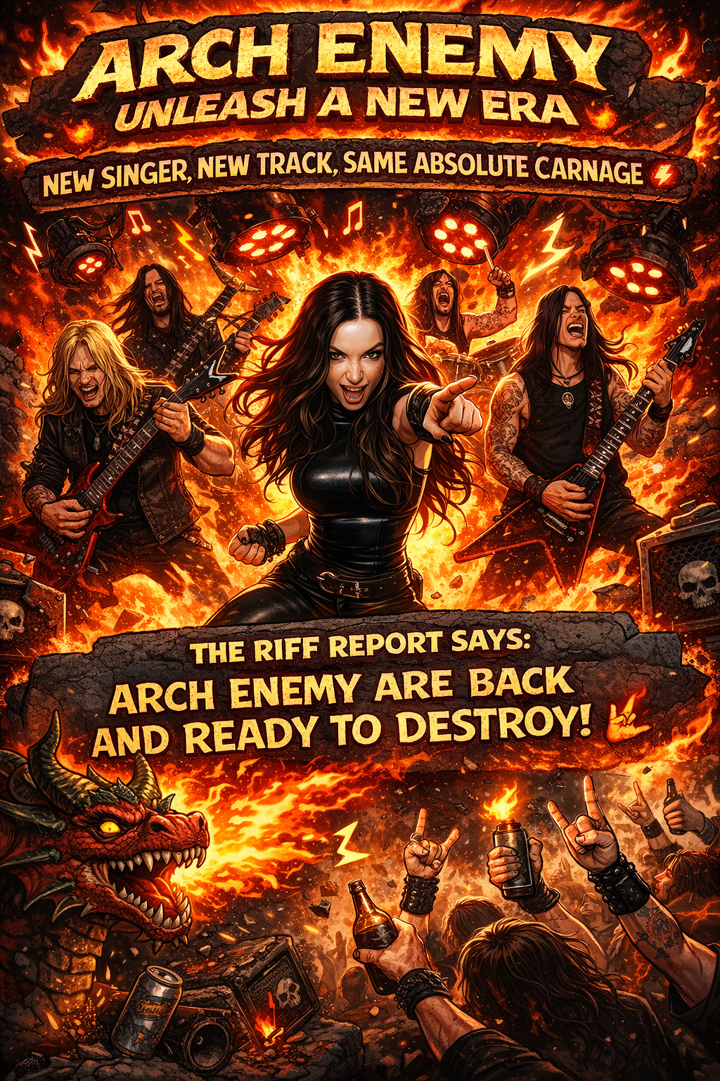 🔥🤘 ARCH ENEMY UNLEASH A NEW ERA – NEW SINGER, NEW TRACK, SAME ABSOLUTE ...