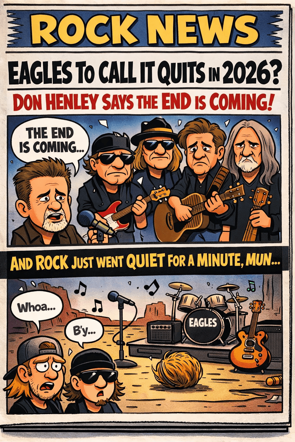 🦅 EAGLES TO CALL IT QUITS IN 2026? DON HENLEY SAYS THE END IS COMING — AND ROCK JUST WENT QUIET FOR A MINUTE, MUN 🎸🔥
