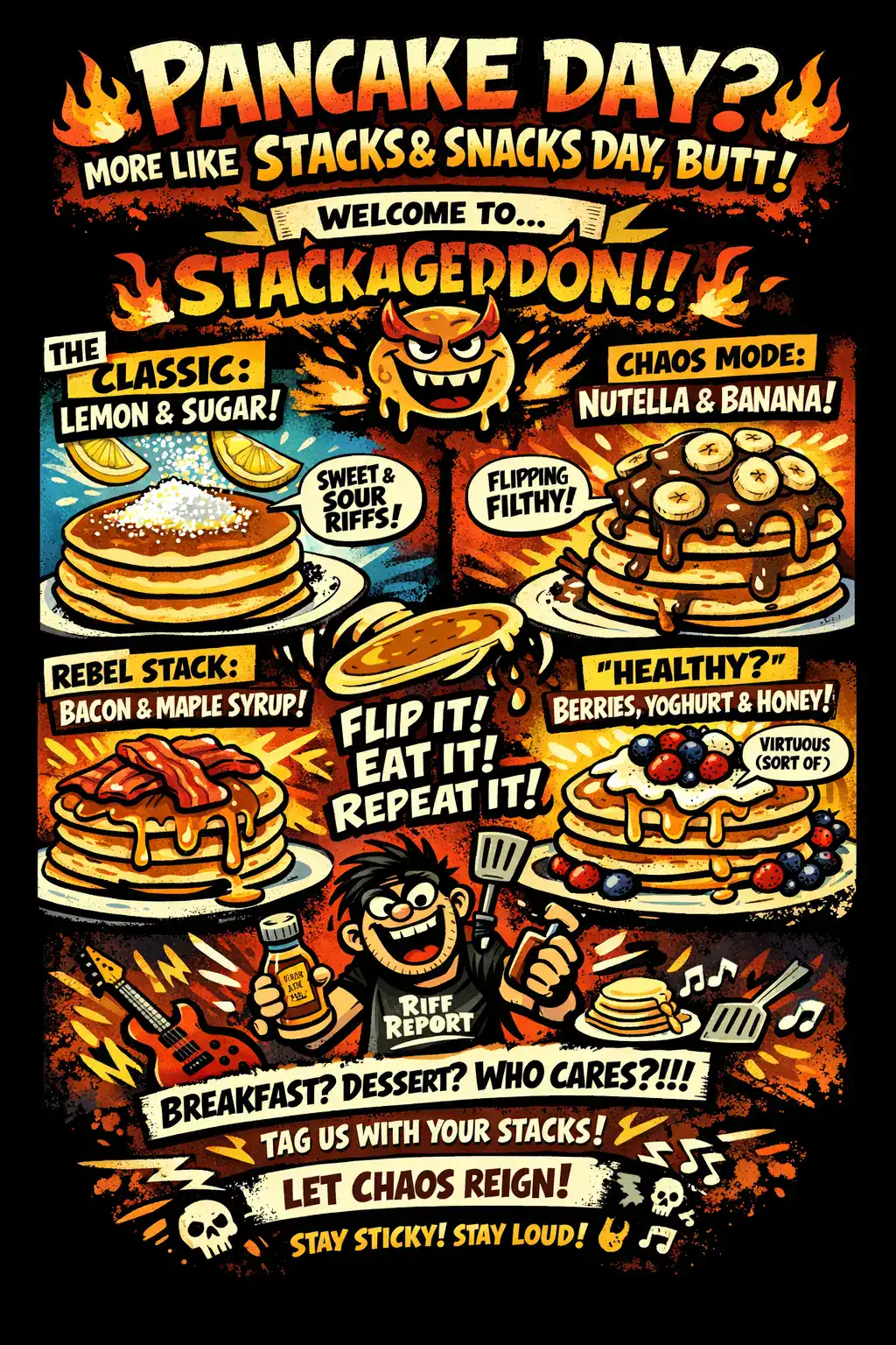 🥞🔥 PANCAKE DAY? MORE LIKE STACKS & SNACKS DAY, BUTT! 🔥🥞