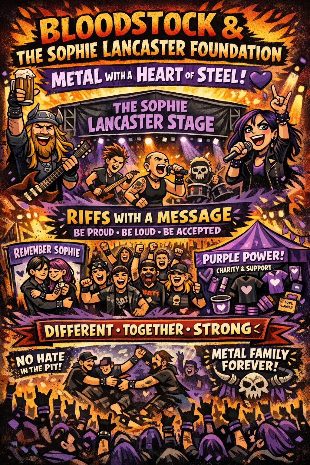 💜 BLOODSTOCK & THE SOPHIE LANCASTER FOUNDATION – METAL WITH A HEART OF STEEL 🤘🔥