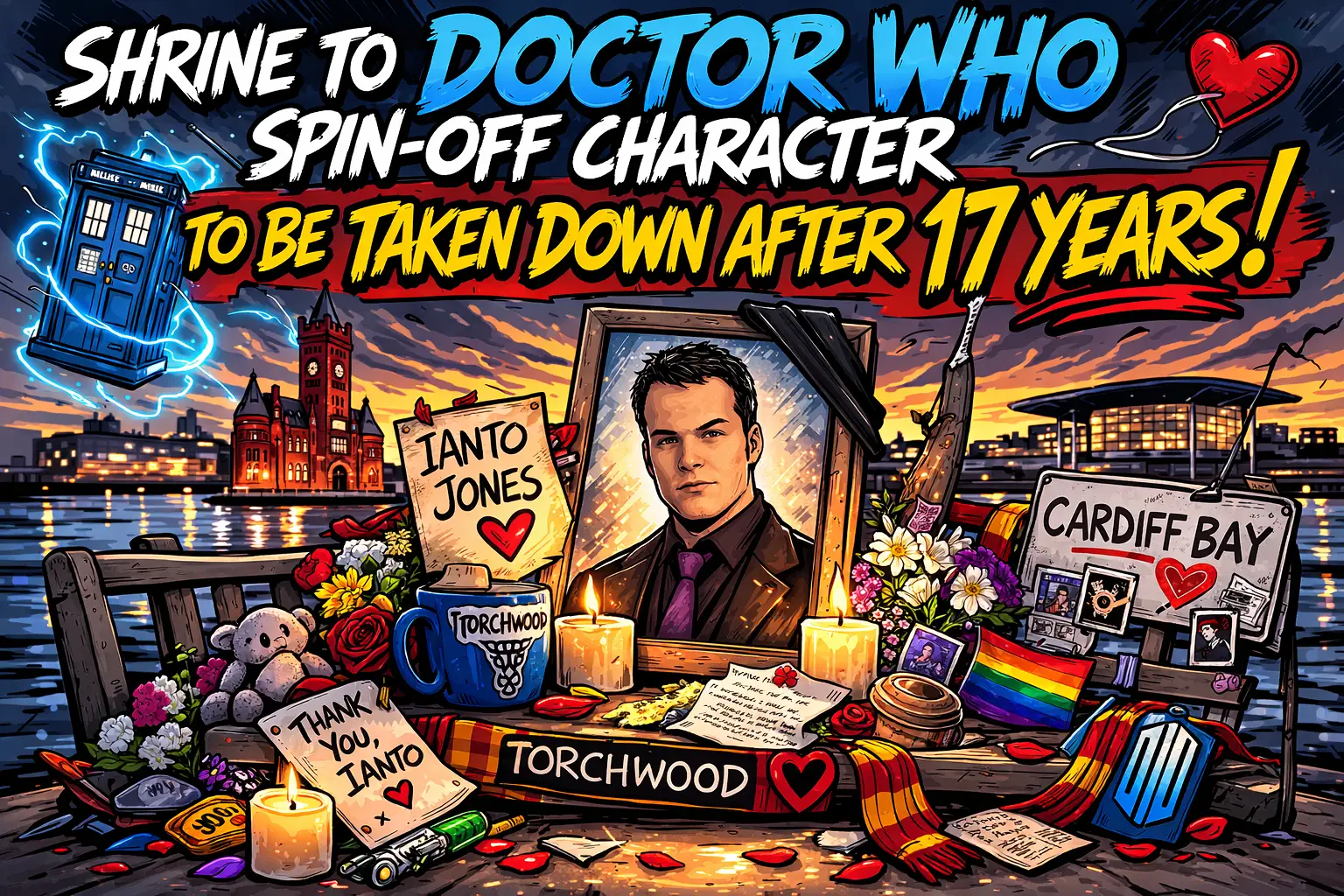 🌀 Cardiff’s Legendary Torchwood Shrine Is Being Taken Down After 17 Years… And Fans Are Feeling It 💔