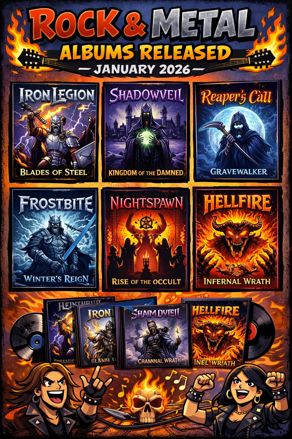 🎸🔥 ROCK & METAL ALBUMS RELEASED – JANUARY 2026 🔥🎸