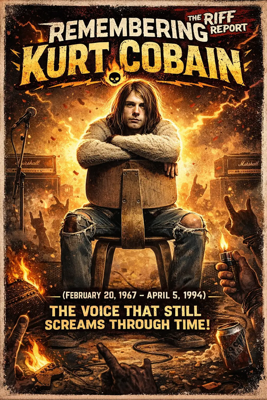 The Riff Report Blog | 🎸💔 REMEMBERING KURT COBAIN – THE VOICE THAT ...