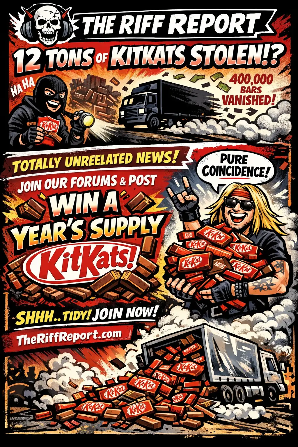 ๐ซ๐ค BREAKING: KITKAT HEIST OF THE CENTURYโฆ AND SOMEHOW WEโRE INVOLVED?! ๐ค๐ซ