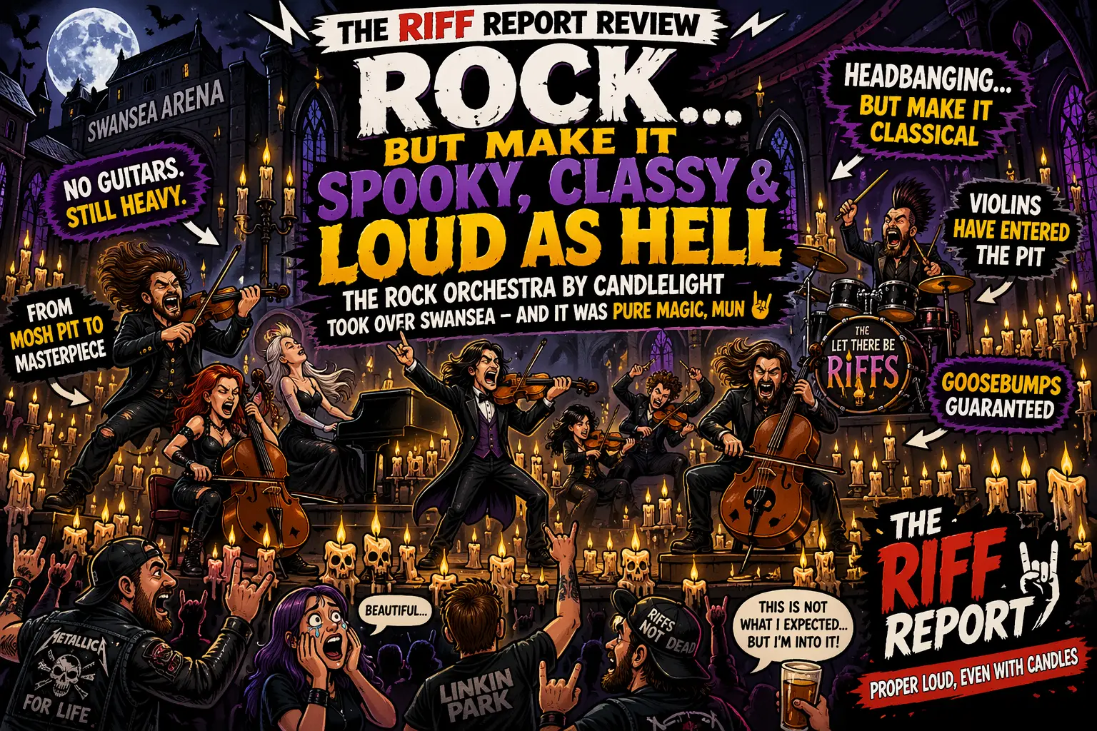 🎻🔥 THE ROCK ORCHESTRA BY CANDLELIGHT – SWANSEA ARENA REVIEW 🔥🎻