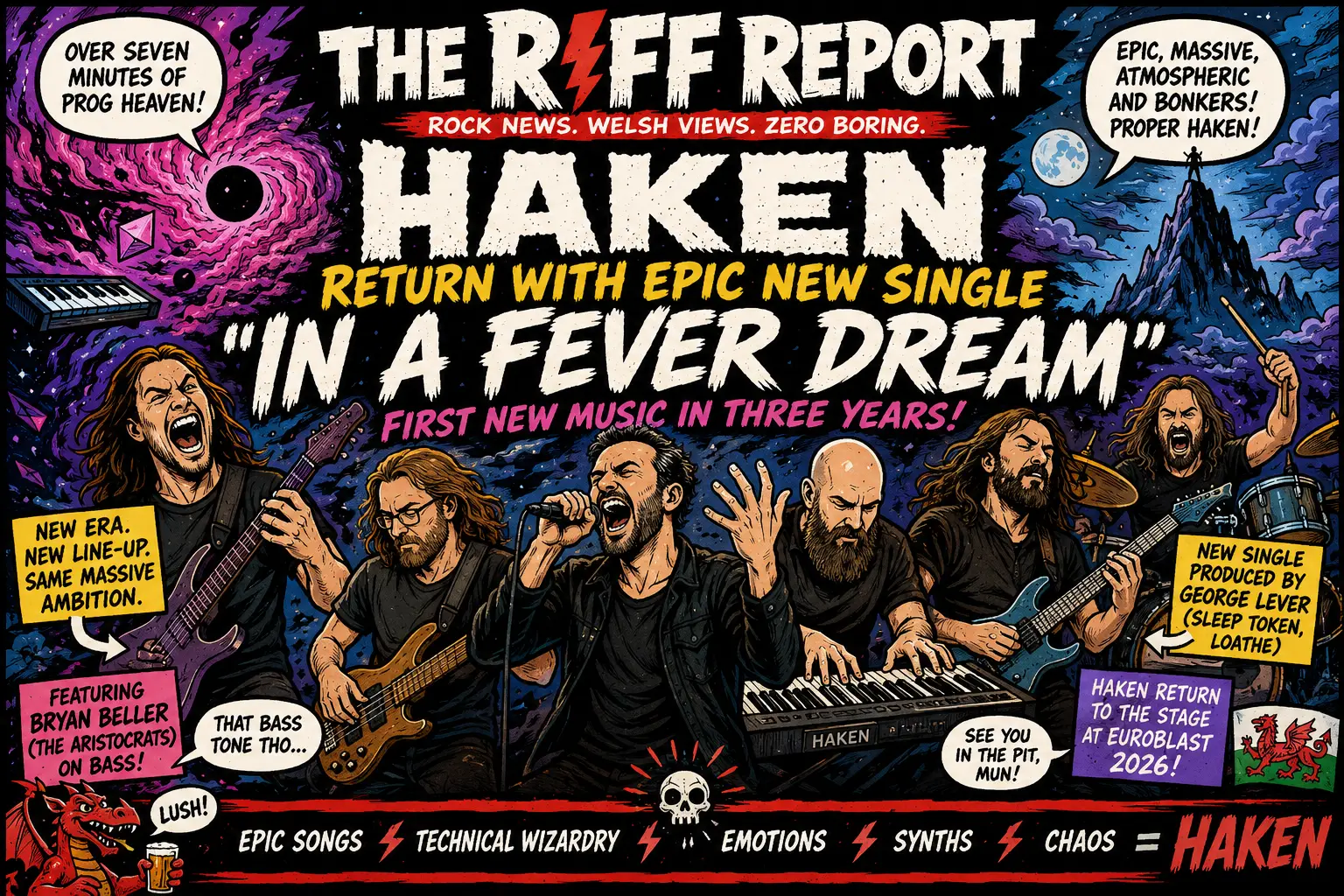 🎹🔥 HAKEN RETURN WITH “IN A FEVER DREAM” — A MASSIVE NEW CHAPTER BEGINS FOR PROG METAL’S MOST FEARLESS BAND 🤘🌀