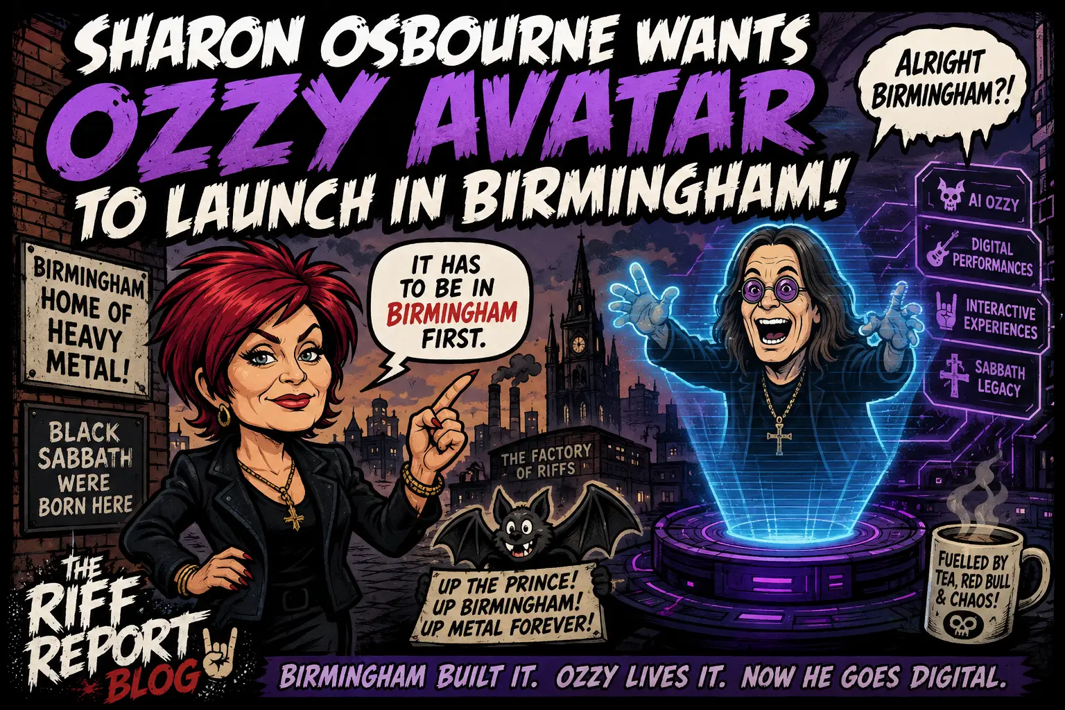 🤖🦇 “IT HAS TO BE IN BIRMINGHAM FIRST” — SHARON OSBOURNE’S HUGE PLANS FOR OZZY’S DIGITAL FUTURE COULD CHANGE ROCK HISTORY FOREVER 🤘🔥