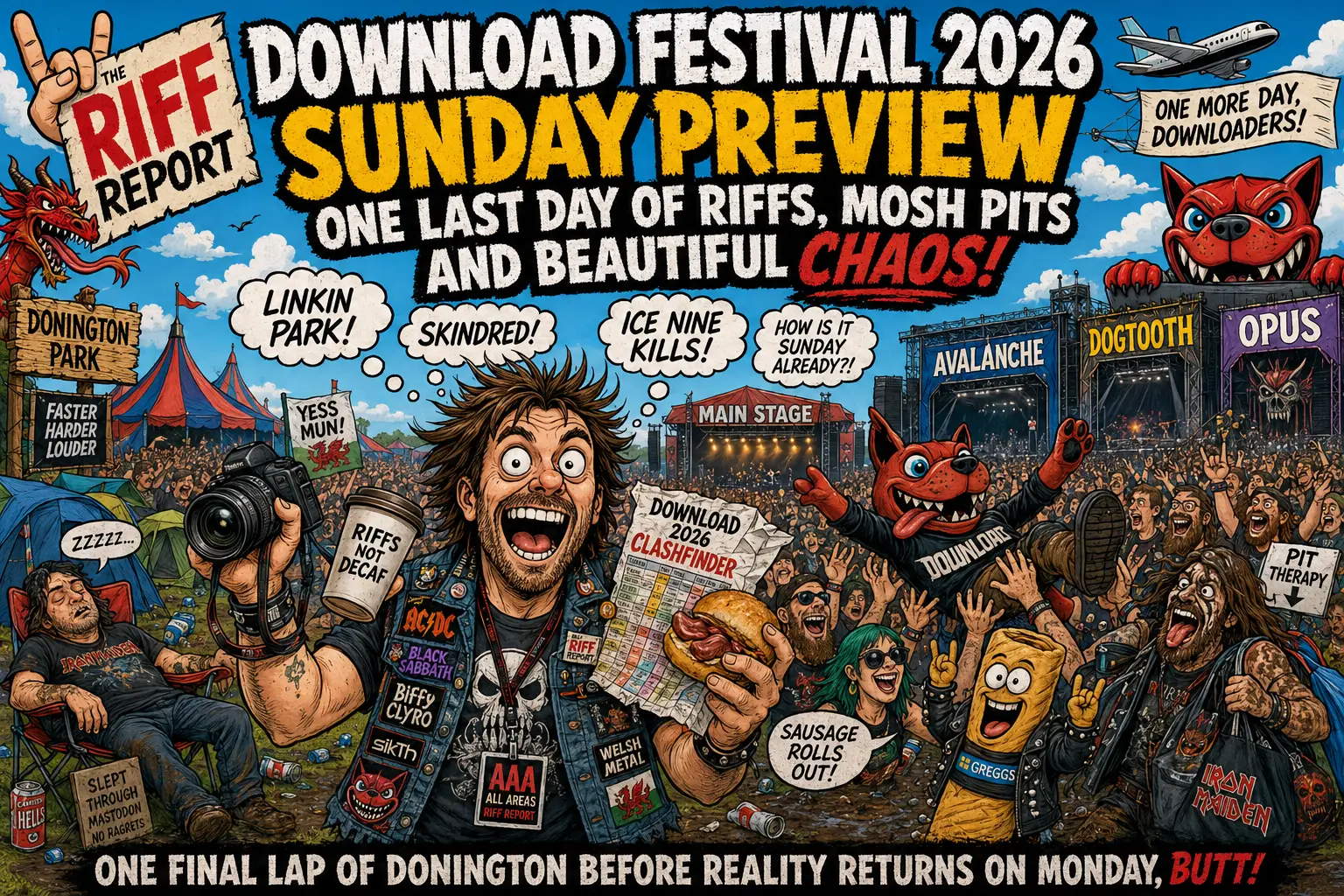 🤘 DOWNLOAD FESTIVAL 2026 SUNDAY PREVIEW – ONE LAST DAY OF RIFFS, MOSH PITS AND BEAUTIFUL CHAOS! 🤘