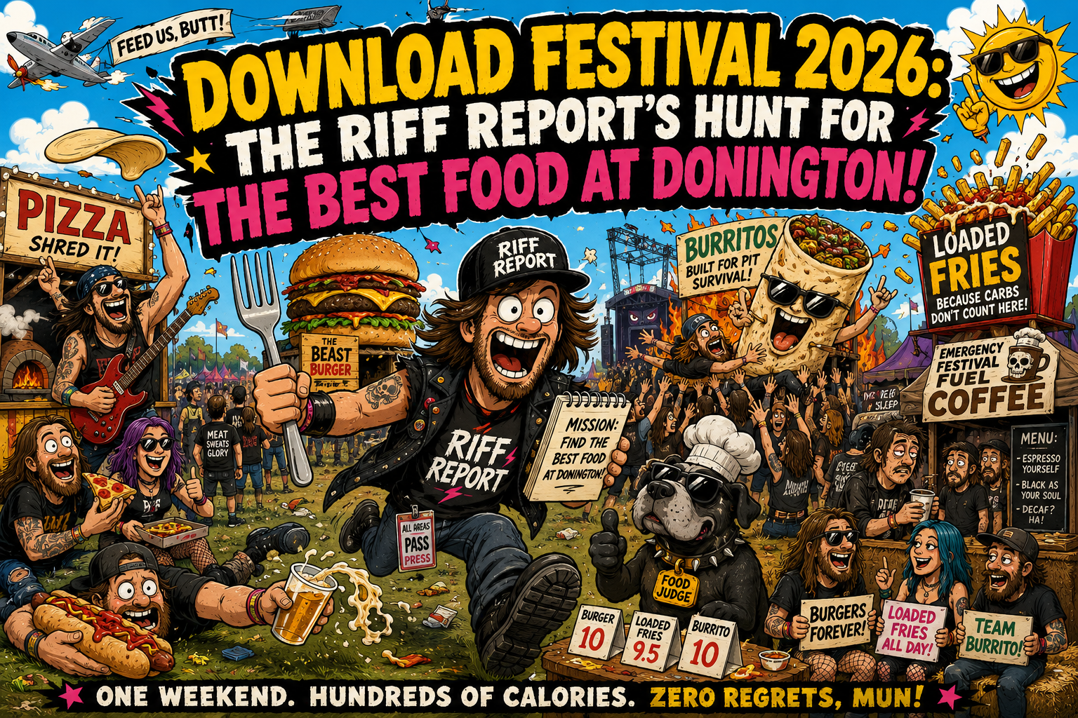 🍔🔥 DOWNLOAD FESTIVAL 2026: THE RIFF REPORT’S HUNT FOR THE BEST FOOD AT DONINGTON! 🔥🍔