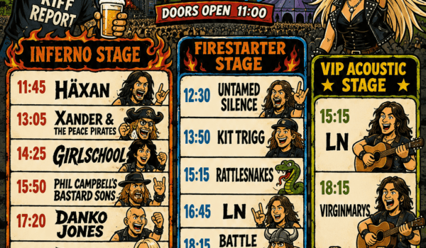 🤘 Maid of Stone Festival 2026 Saturday Set Times Revealed — Saxon, Doro and Danko Jones Lead a Monster Day at Mote Park! ⚡🔥