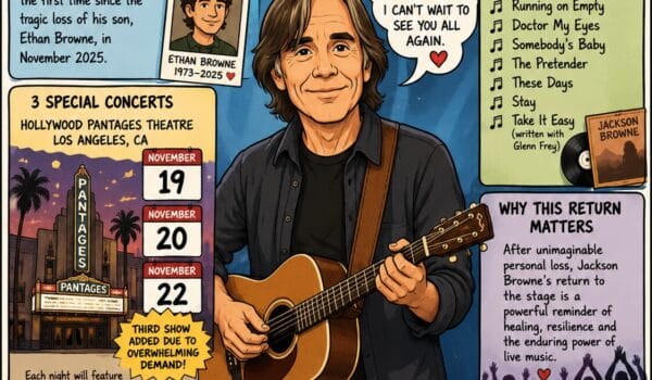 🎸 Jackson Browne Returns to the Stage Following Family Tragedy – Legendary Songwriter Announces Emotional Live Comeback