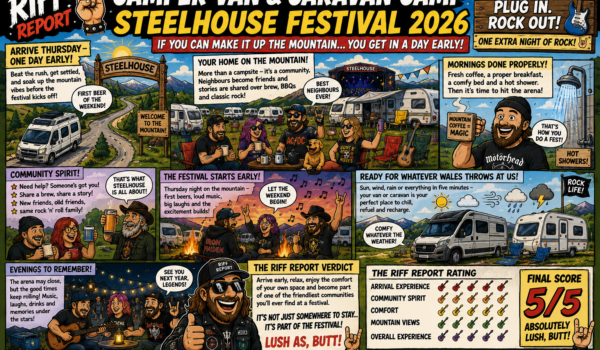 🚐🏕️ The Riff Report Review: Steelhouse Festival 2026 – Campervan & Caravan Camp 🤘