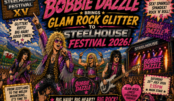 ✨🎸 Bobbie Dazzle Brings Glam Rock Glitter to Steelhouse Festival 2026 🌈🤘