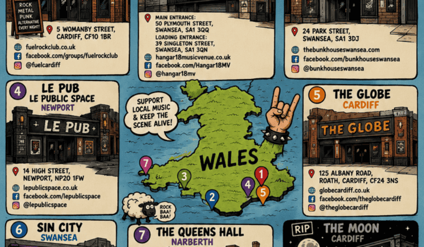 🍻🤘 The Best Rock & Metal Pubs, Clubs and Live Music Venues in Wales