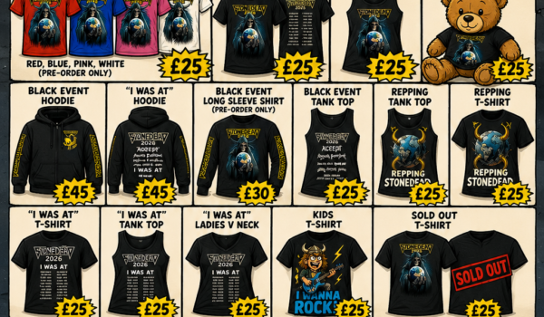 🤘🔥 Stonedead Festival 2026 Merch Has Landed — And It’s Absolute Wallet-Destroying Rock ’N’ Roll Glory! 🛒🎸