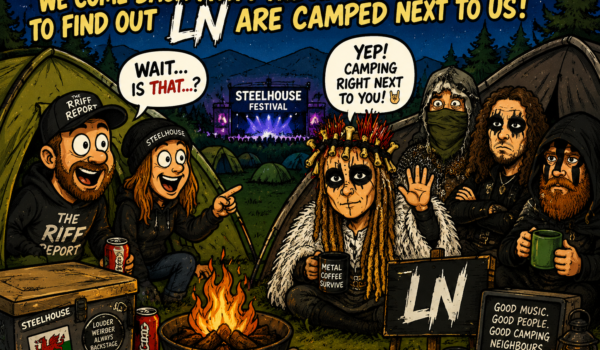🤘🏕️ RANDOM STEELHOUSE HIGHLIGHT: COMING BACK FROM THE ARENA TO FIND LN CAMPED NEXT TO US!