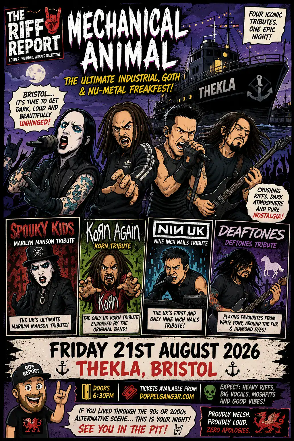 🎸 Mechanical Animal Returns to Bristol for a Full-Blown Industrial, Goth and Nu-Metal Freakfest