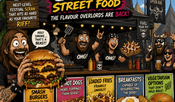 🍔🔥 BLOODSTOCK VIP GETS A SERIOUS FOOD UPGRADE AS OMG STREET FOOD RETURNS TO THE SERPENT’S LAIR! 🤘🐉