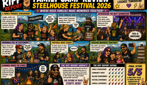👨‍👩‍👧‍👦🏕️ The Riff Report Review: Family Camp – Steelhouse Festival 2026 🤘