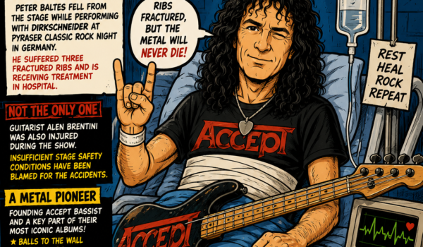 🚨 ACCEPT Legend Peter Baltes Hospitalised After Serious Stage Fall in Germany 🤘
